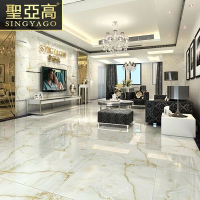 圣亚高瓷砖 客厅地砖的优选——全抛釉800x800玻化砖防滑评测